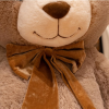 Плюшено мече с кадифена панделка, кафяво, 120 см