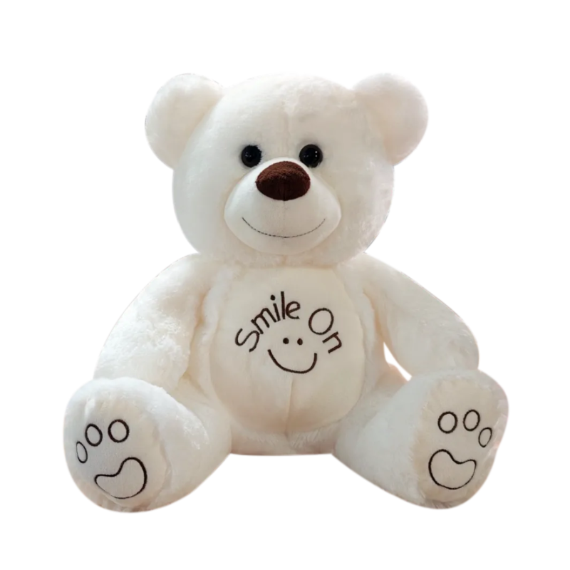 Плюшено мече Smile on, екрю, 40 см