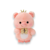 Плюшено прасенце с коронка, розово, 23 см