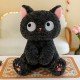 Плюшено коте Кити, черно, 45 см