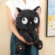 Плюшено коте Кити, черно, 45 см