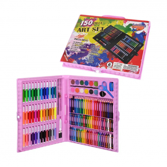 Подаръчен комплект за момиче - Картонена къща и комплект за оцветяване