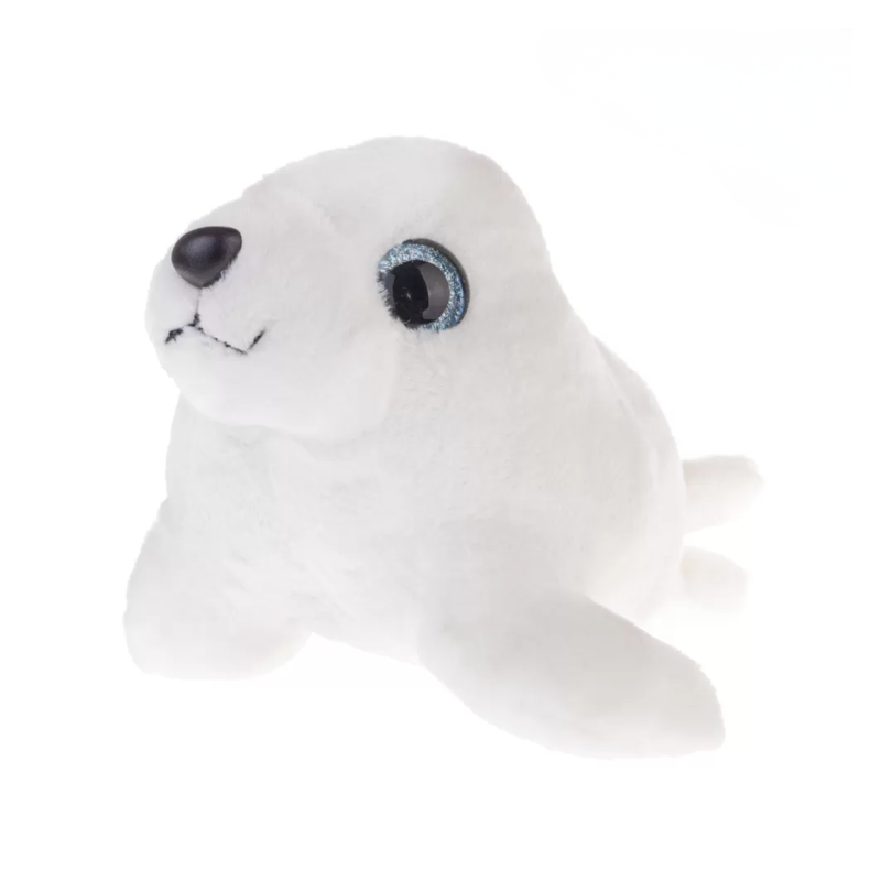 Плюшен тюлен Юли със звук, бял, 23 см