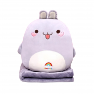 Плюшена възгланичка зайче, 40 см + одеалце