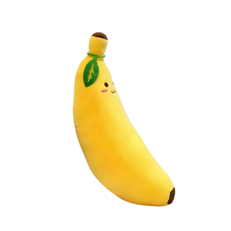 Плюшена възглавница банан, жълт, 40 см