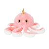 Плюшен октопод със златен рог, розов, 30 см