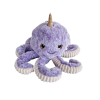 Плюшен октопод със златен рог, лилав, 30 см