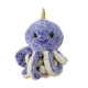 Плюшен октопод със златен рог, лилав, 30 см