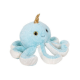 Плюшен октопод със златен рог, син, 30 см