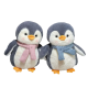 Плюшен пингвин Кико с розово шалче, 20 см
