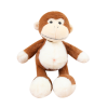 Плюшена маймуна Пепи с медальон, кафява, 30 см