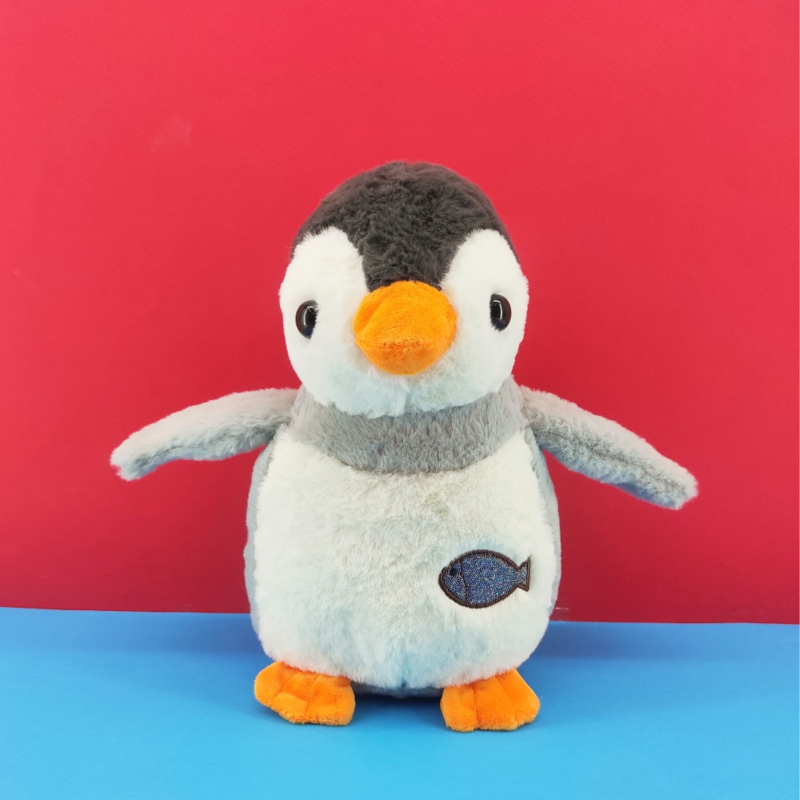Плюшен пингвин Педро с коледна песен, 25 см