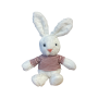 Плюшен заек Рози, бял, 30 см