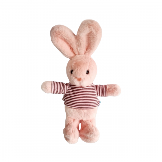 Плюшен заек Рози, розов, 30 см