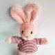 Плюшен заек Рози, розов, 30 см