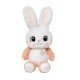 Плюшен заек Рони, бял, 40 см