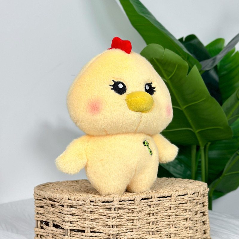 Плюшено пате Лола, жълто, 22 см