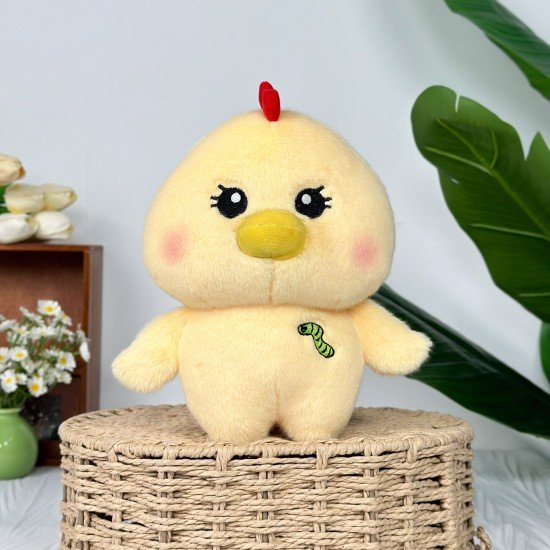 Плюшено пате Лола, жълто, 22 см