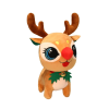 Плюшено коледно еленче Ради, 24 см
