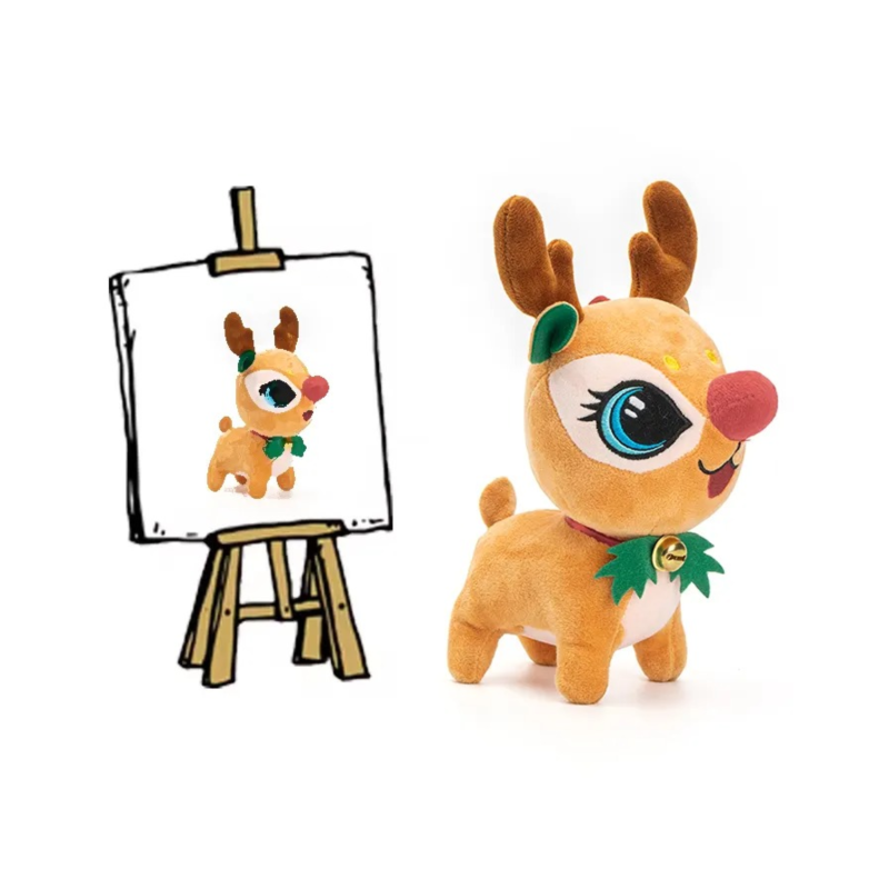 Плюшено коледно еленче Ради, 24 см