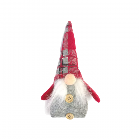 Коледен гном, сив, 18 см