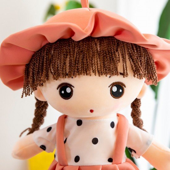 Мека кукла Мария с розова рокля, 45 см