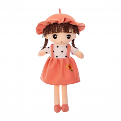 Мека кукла Мария с розова рокля, 45 см