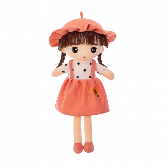 Мека кукла Мария с розова рокля, 45 см