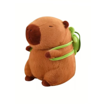 Плюшена капибара с костенурка, 20 см