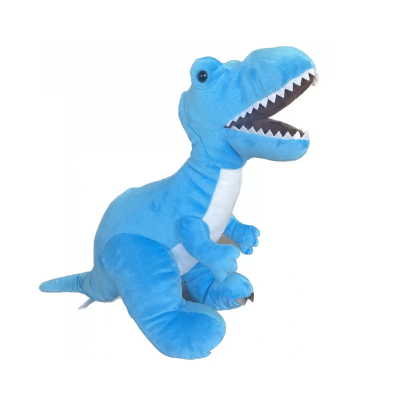 Плюшен тиранозавър Рекс, син, 35 см