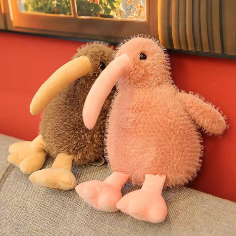  Плюшена птица киви, кафява, 23 см