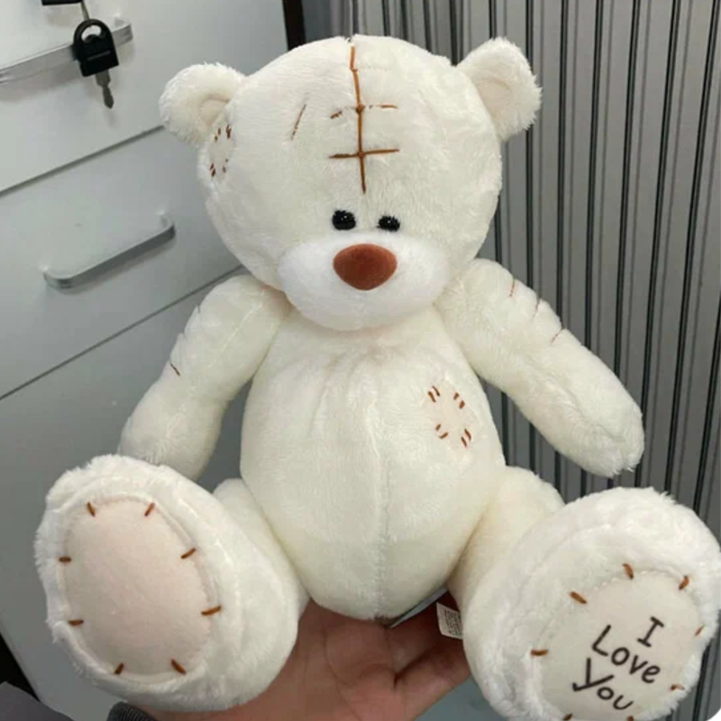 Плюшено мече Дарко, екрю, 16 см