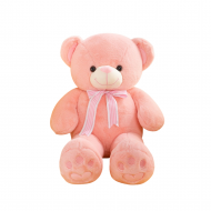 Плюшено мече Слънчо, розово, 55 см