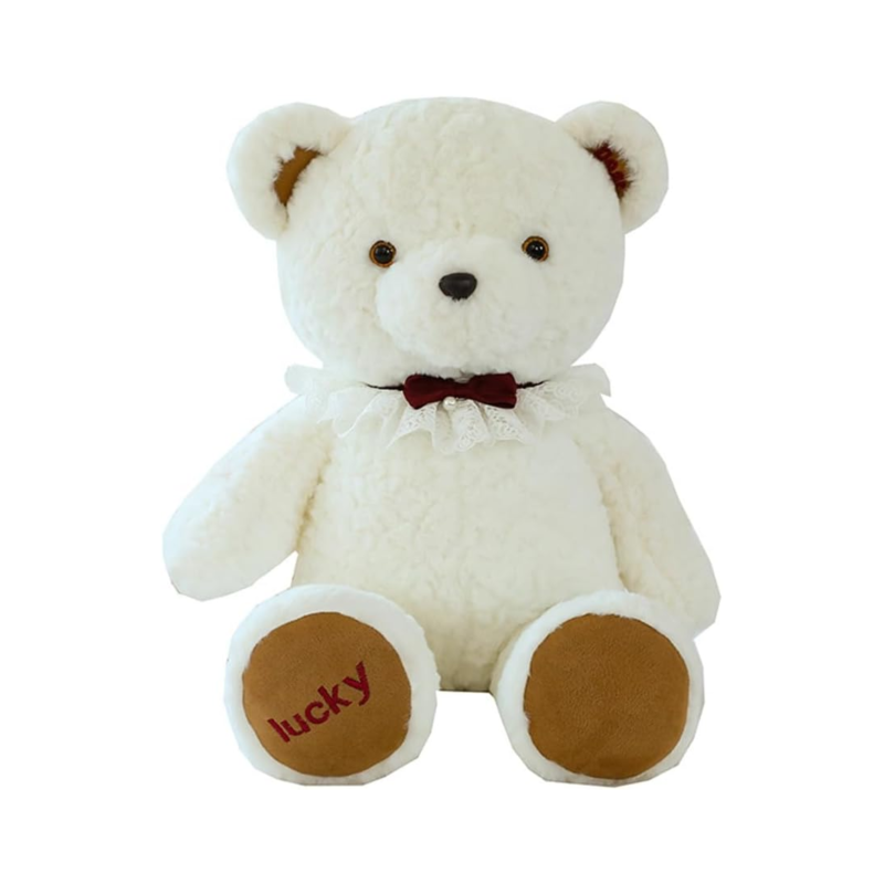 Плюшено мече Ани, бяло, 65 см