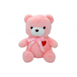 Плюшено мече Добри, розово, 25 см