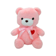 Плюшено мече Добри, розово, 30 см