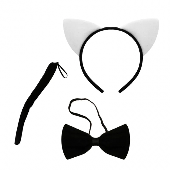 Парти комплект черно-бяло Коте