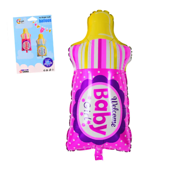 Балон Шише с биберон Welcome baby girl