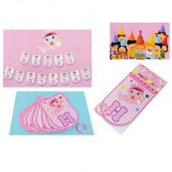 Парти украса за бебе момиче - Happy Birthday Парти украса за бебе момиче - Happy Birthday