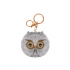 Плюшен ключодържател Бухал в сиво