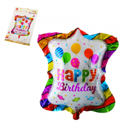 Цветен балон Happy Birthday Цветен балон Happy Birthday