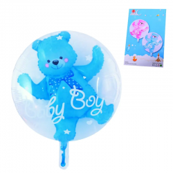Балон с мече 2 в 1 за бебе момче Балон с мече 2 в 1 за бебе момче