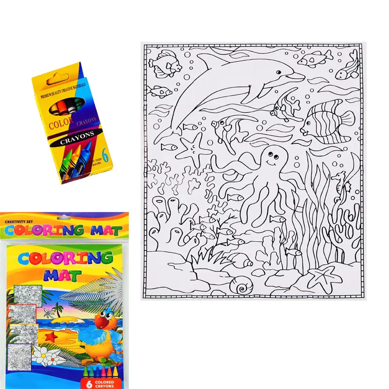 Картина за оцветяване с 6 цвята