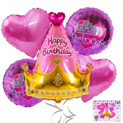 Комплект Балони - Happy Birthday Princess Комплект Балони - Happy Birthday Princess