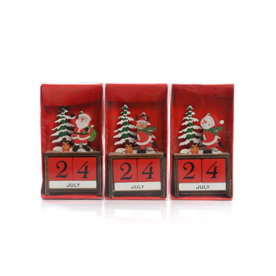 Дървен коледен календар