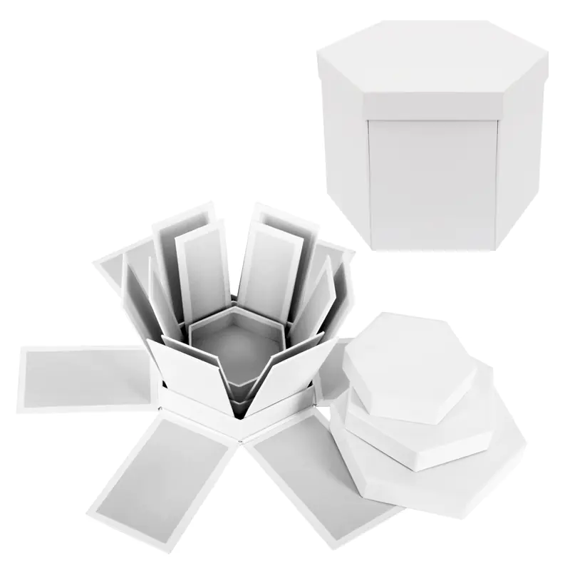 Подаръчна кутия Изненада - Албум 3 в 1 в бяло