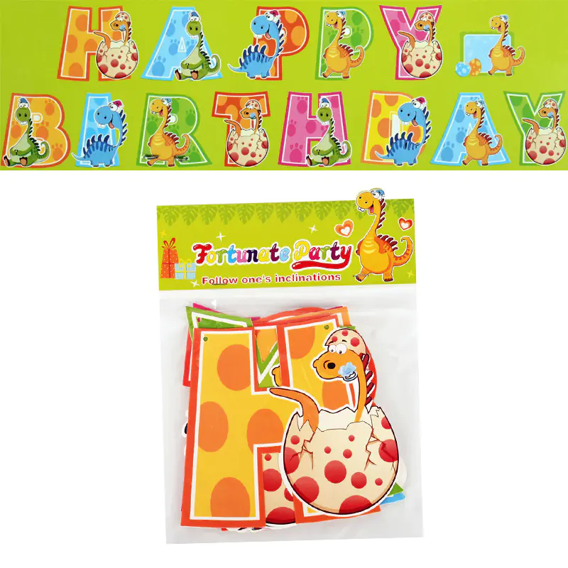 Парти надпис Динозаври Happy Birthday