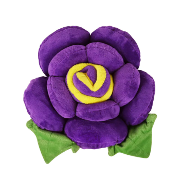 Плюшена възглавница Цвете в лилаво