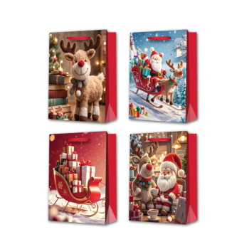 Коледна подаръчна торбичка с Дядо Коледа