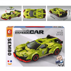 Конструктор - Спортна кола 336 елемента